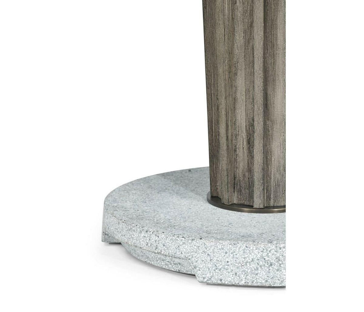 Jonathan Charles Hampton Round Outdoor Counter Table in Grey.