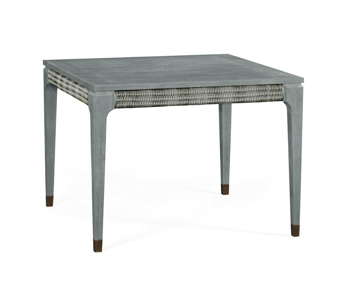 Jonathan Charles Hampton Square Outdoor Dining Table in Cloudy Grey.