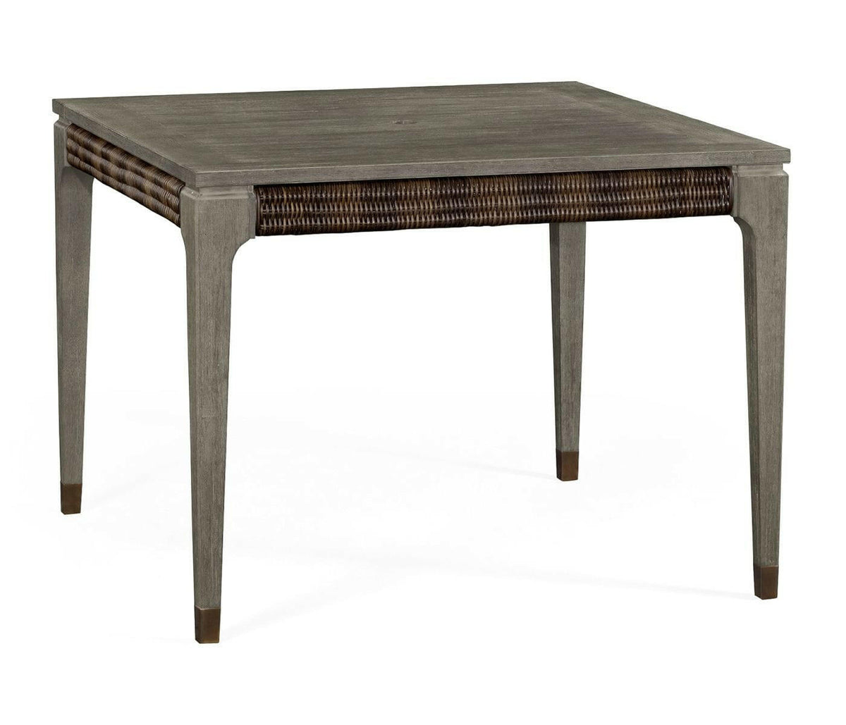 Jonathan Charles Hampton Square Outdoor Dining Table in Grey.