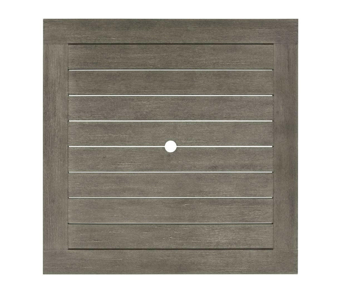 Jonathan Charles Hampton Square Outdoor Dining Table in Grey.