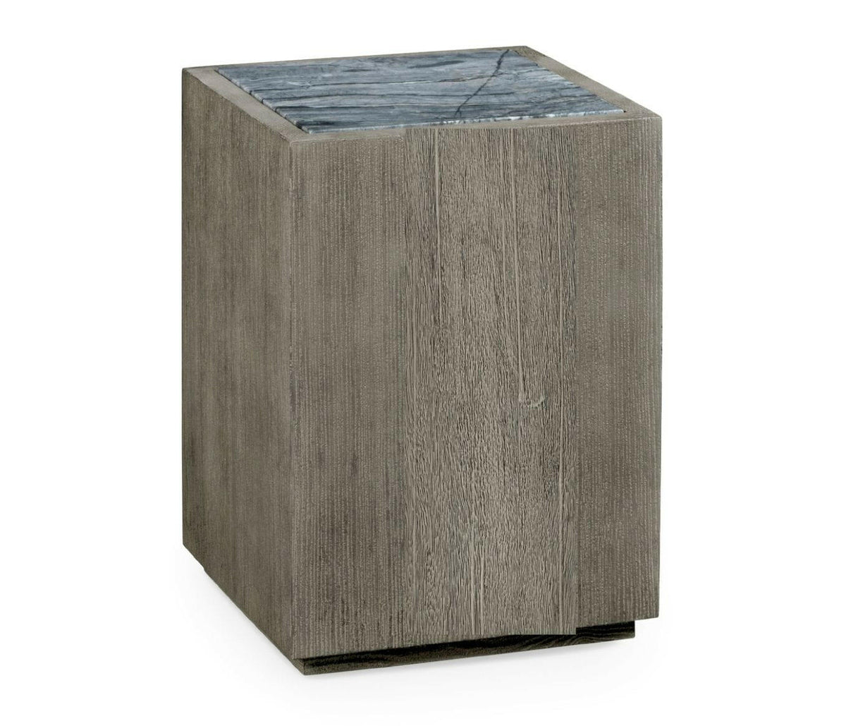 Jonathan Charles Hampton Square Outdoor End Table in Grey.