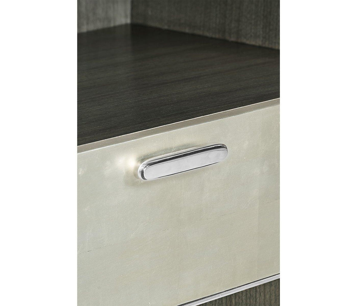 Jonathan Charles Bedside Cabinet in Dark Grey Walnut.