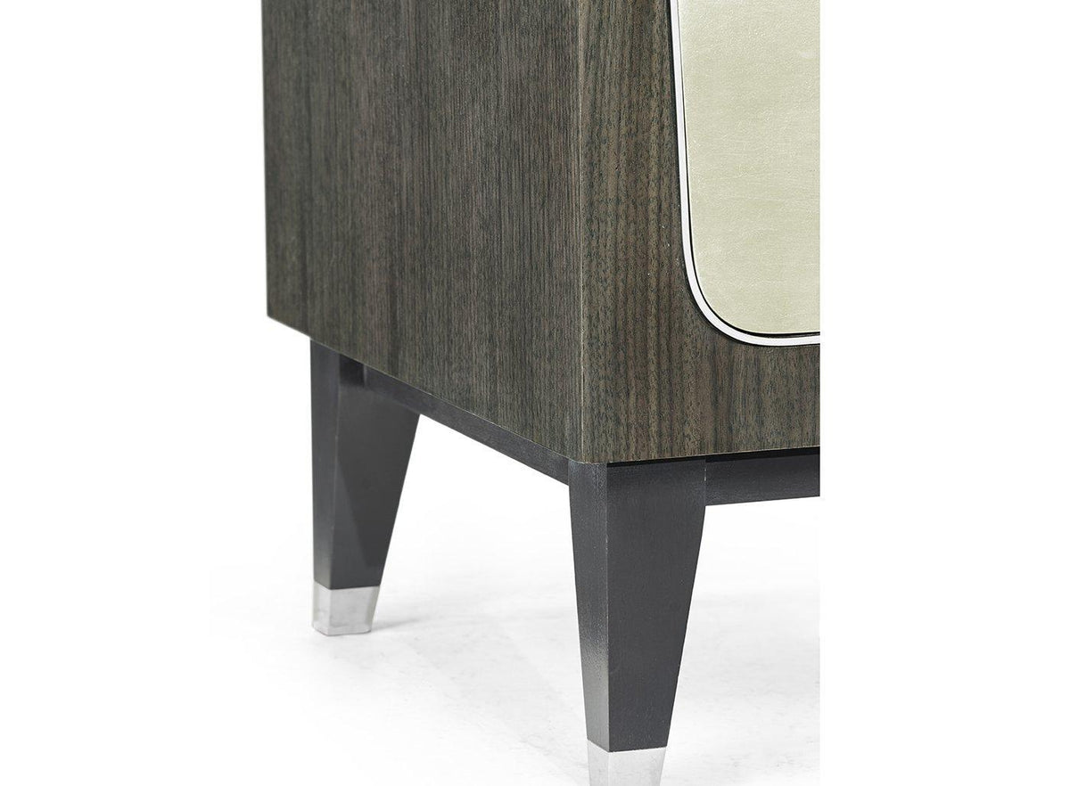 Jonathan Charles Bedside Cabinet in Dark Grey Walnut.