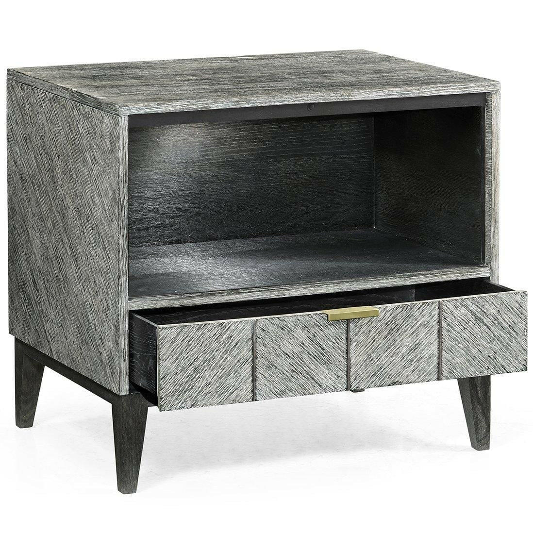 Jonathan Charles Bedside Cabinet Transitional - Dark French Oak.