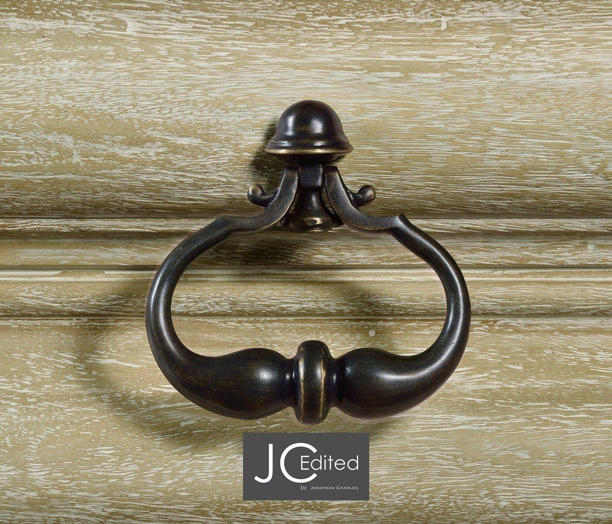 Jonathan Charles Bedside Chest of Drawers Eclectic with Marble Top - Limed Acacia.