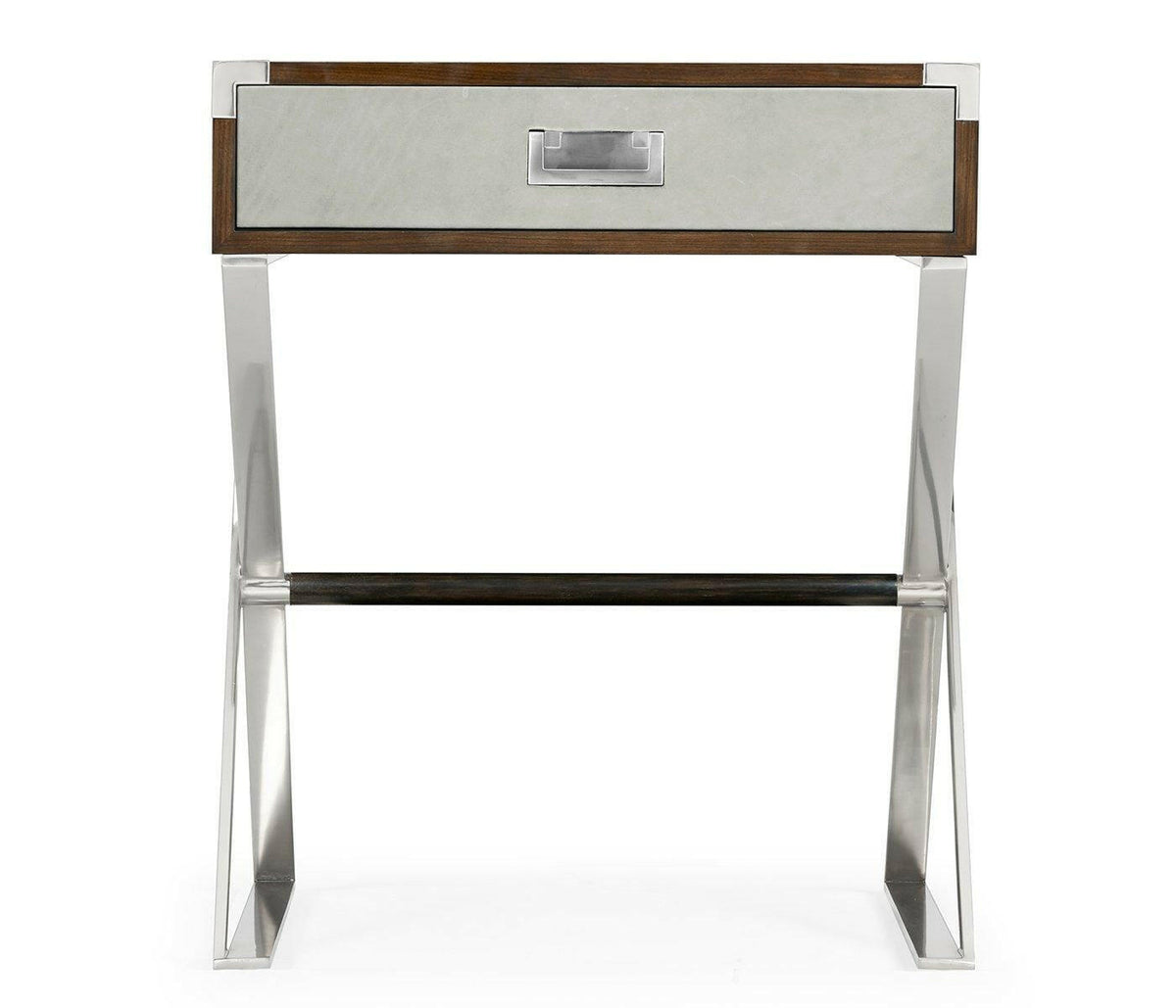 Jonathan Charles Bedside Table Military in Santos Rosewood.