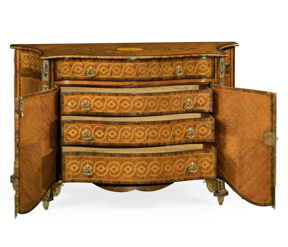 Jonathan Charles Cabinet Chest of Drawers Chippendale.