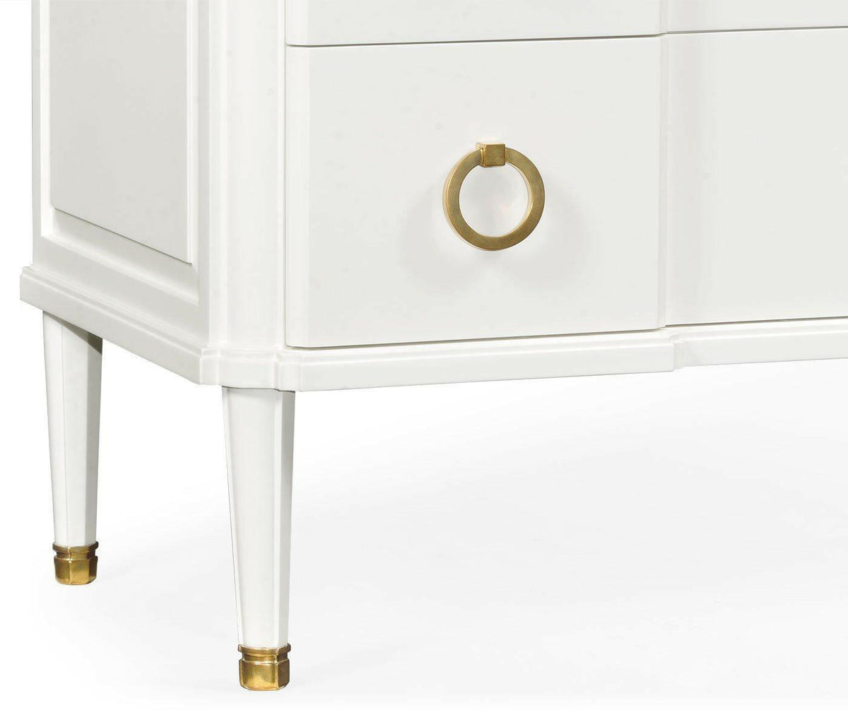 Jonathan Charles Chest of 3 Drawers Painted Ivory.
