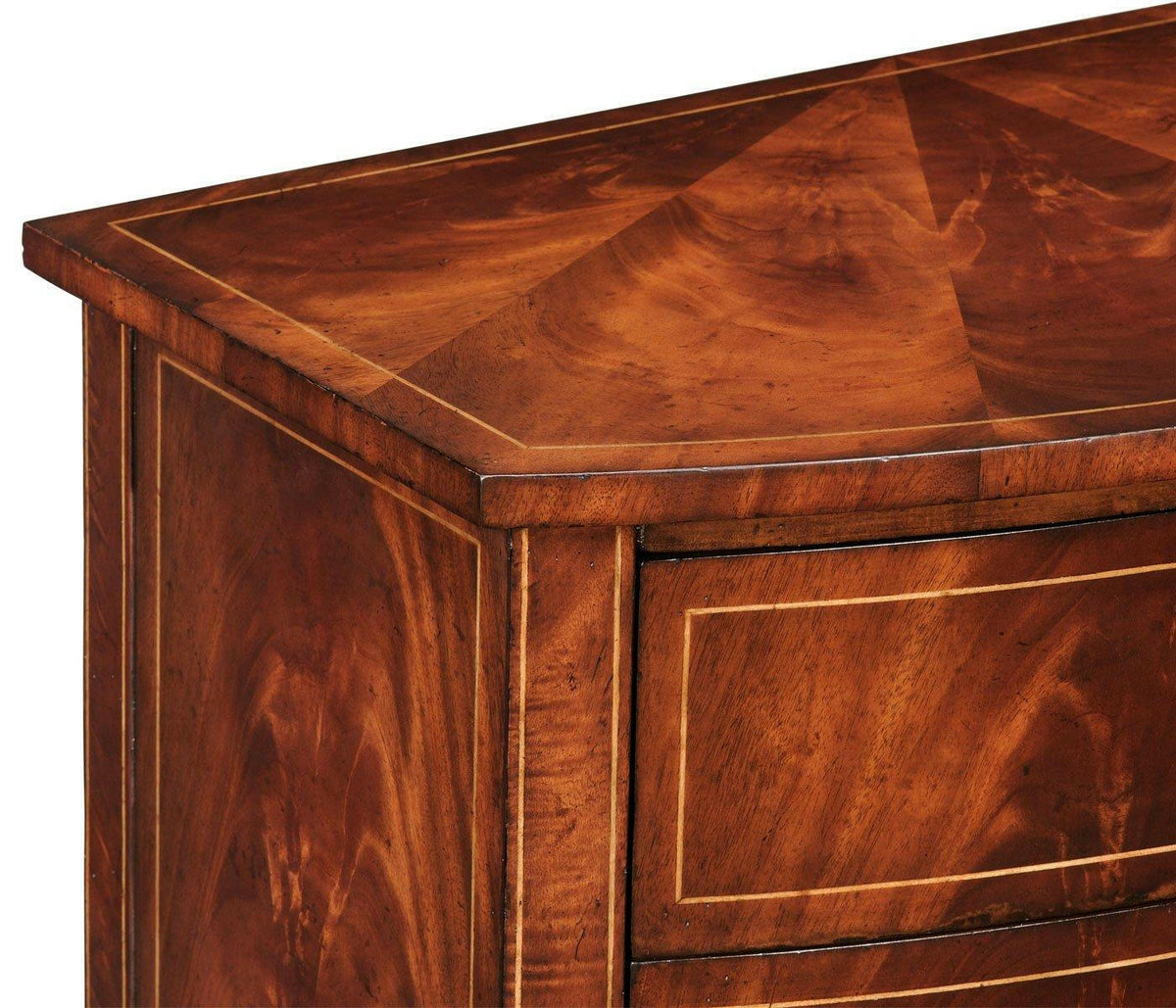 Jonathan Charles Chest of Drawers Biedermeier Bowfront.