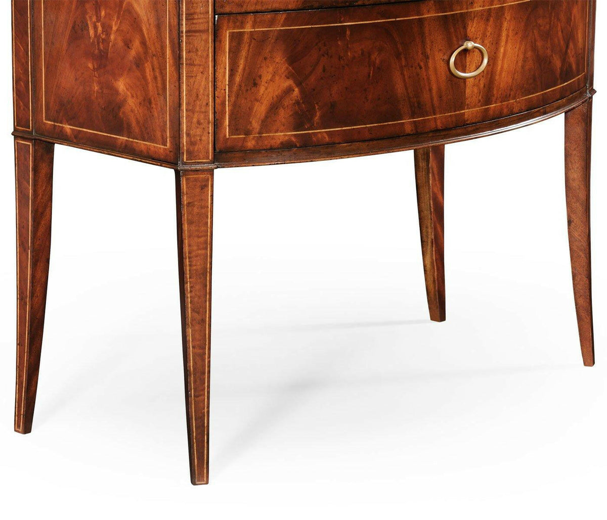 Jonathan Charles Chest of Drawers Biedermeier Bowfront.