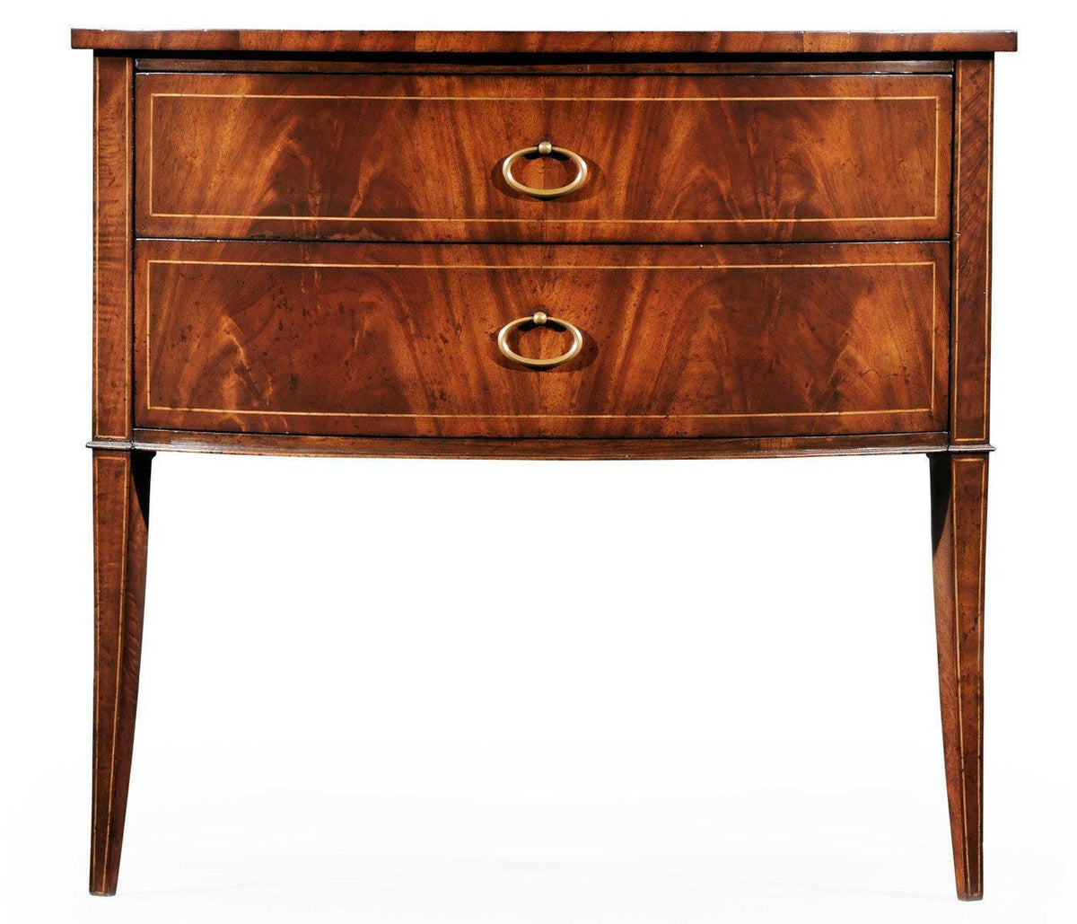 Jonathan Charles Chest of Drawers Biedermeier Bowfront.
