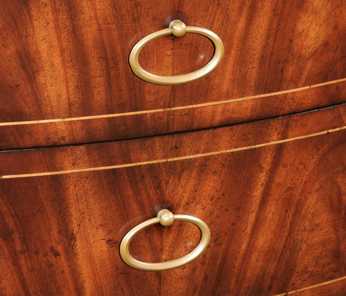 Jonathan Charles Chest of Drawers Biedermeier Bowfront.