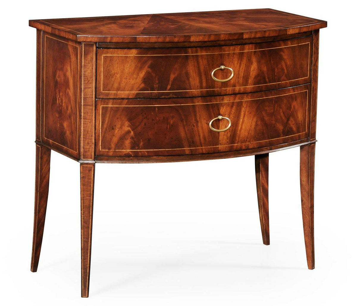 Jonathan Charles Chest of Drawers Biedermeier Bowfront.