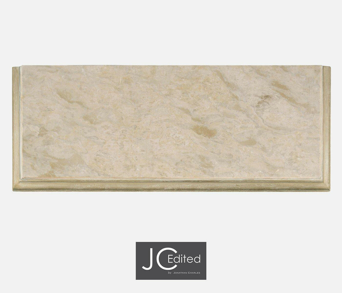 Jonathan Charles Chest of Drawers Eclectic with Marble Top - Limed Acacia.