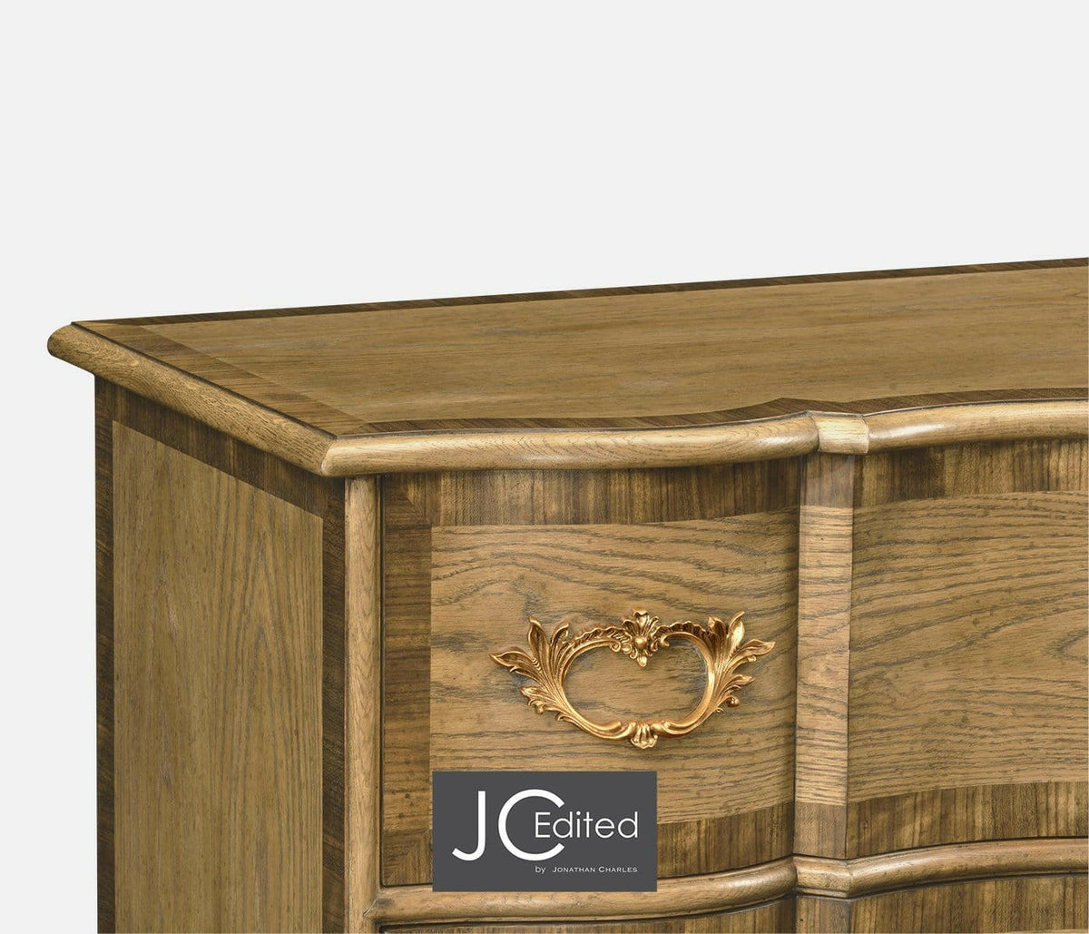 Jonathan Charles Chest of Drawers English Serpentine.