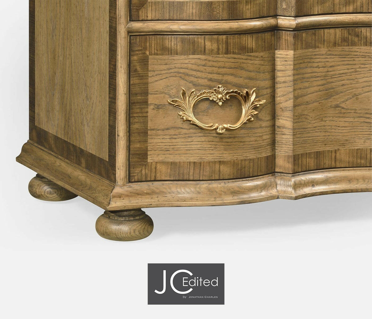 Jonathan Charles Chest of Drawers English Serpentine.