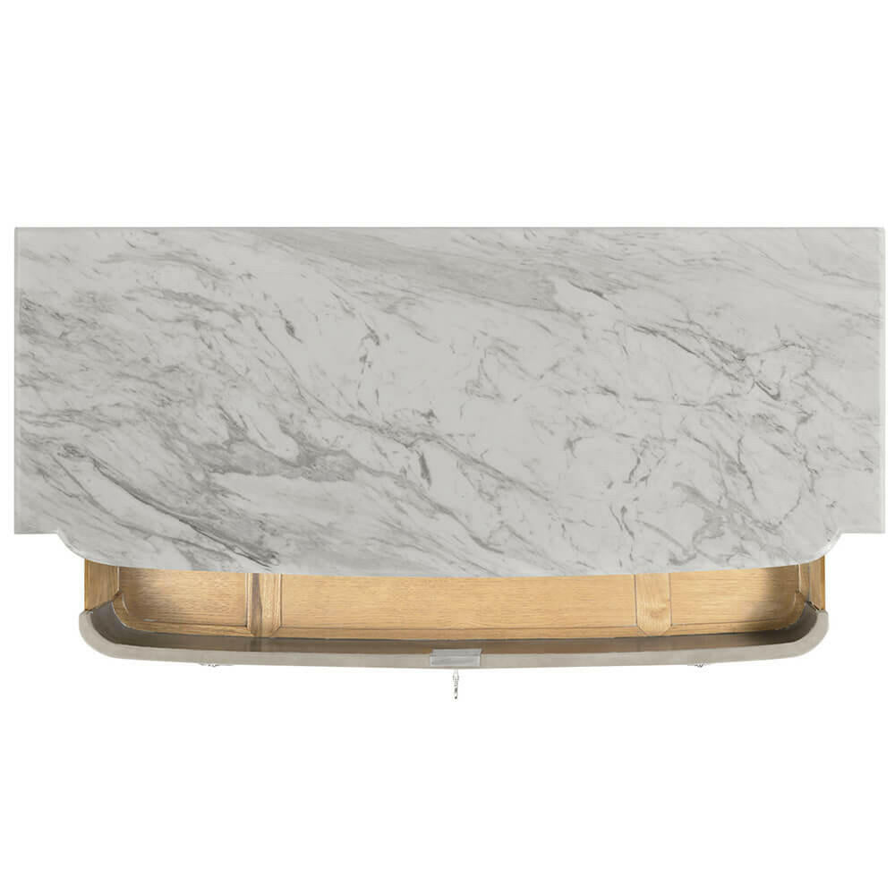 Jonathan Charles Chest of Drawers in Grey Leather.