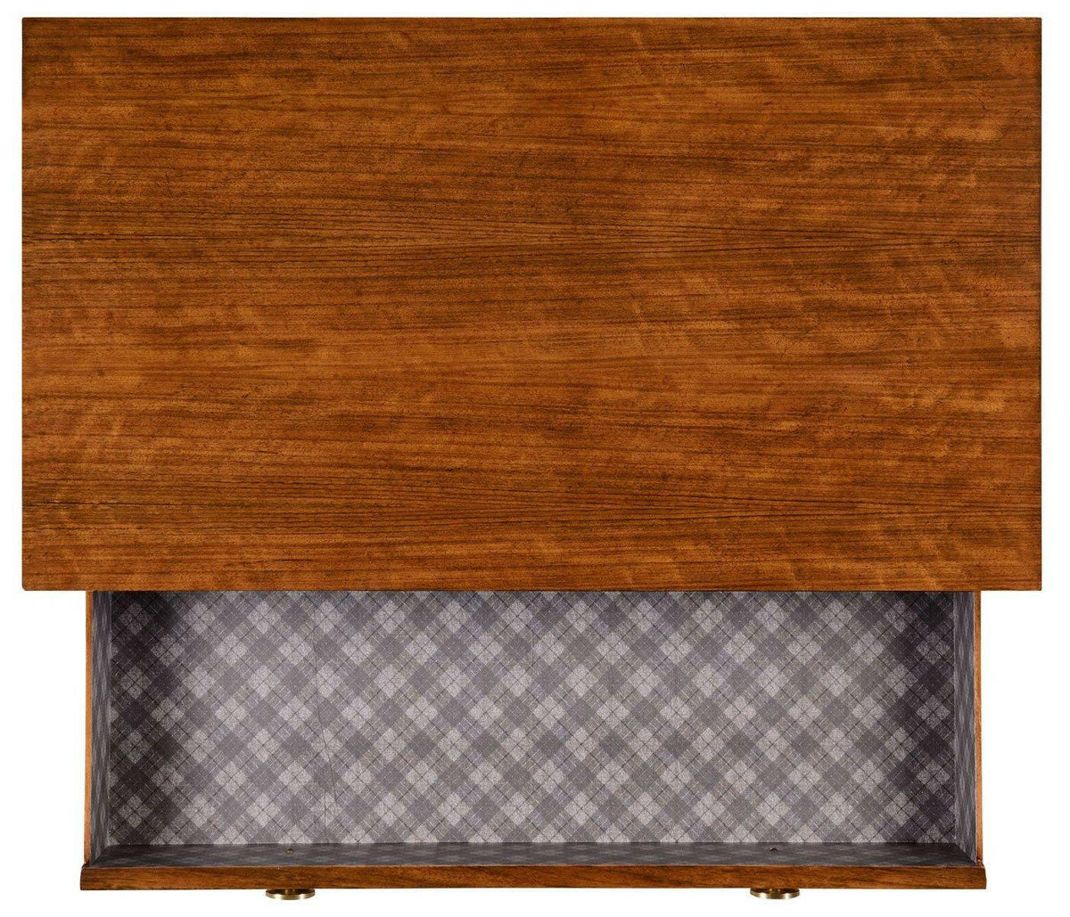 Jonathan Charles Chest of Drawers Tartan in Walnut.