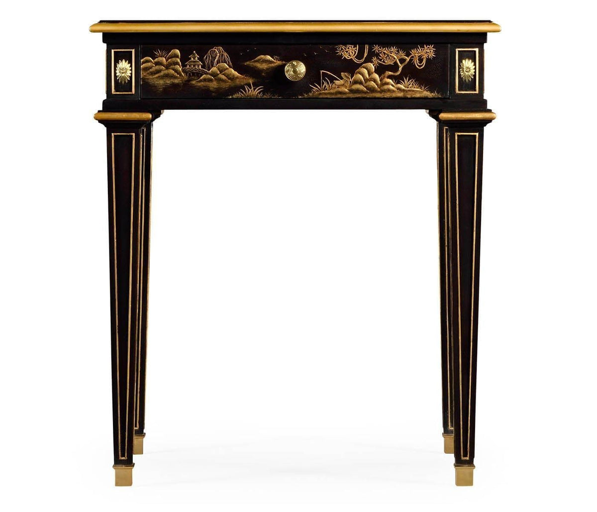 Jonathan Charles Chinoiserie Style Bedside Table.