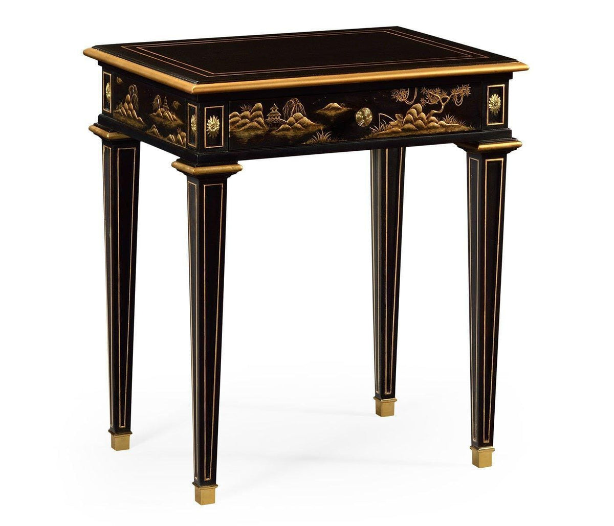 Jonathan Charles Chinoiserie Style Bedside Table.