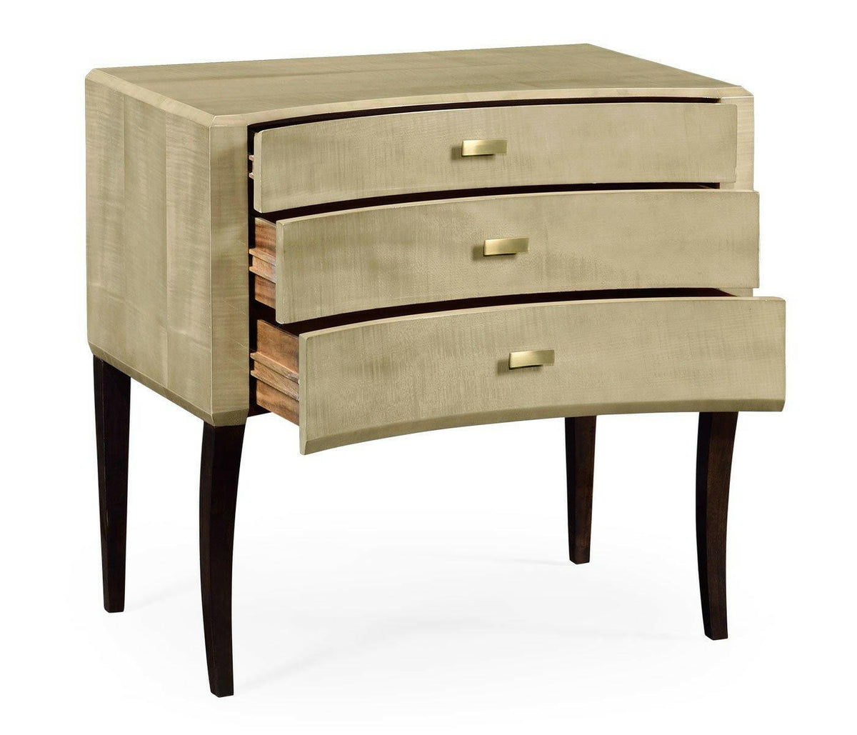 Jonathan Charles Curved Chest of Drawers Art Deco.
