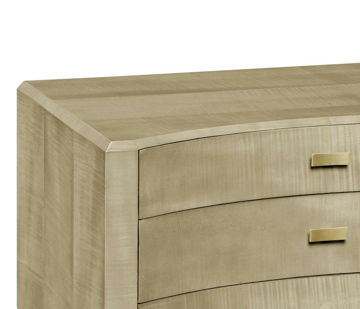 Jonathan Charles Curved Chest of Drawers Art Deco.