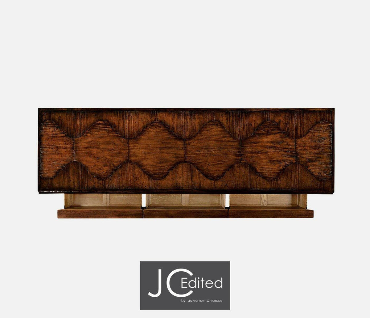Jonathan Charles Dresser Eclectic in Rustic Walnut.