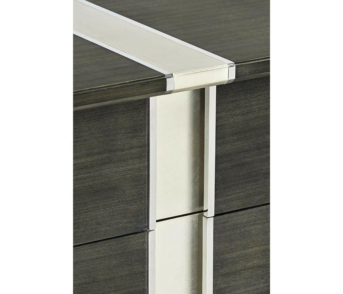 Jonathan Charles Dresser with Six Drawers in Dark Grey Walnut.