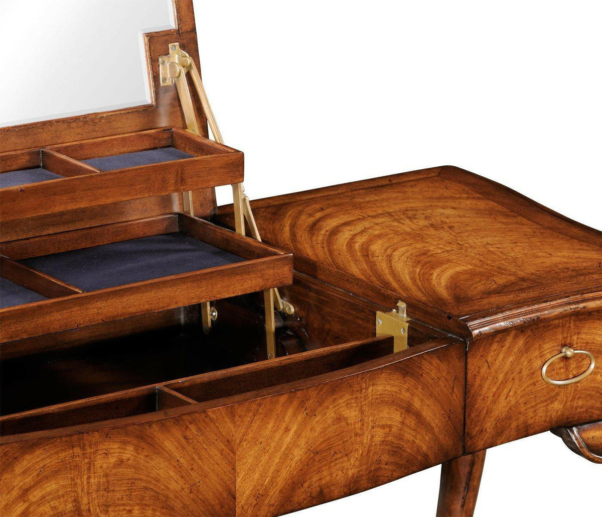 Jonathan Charles Dressing Table Monarch with Hinged Mirror.