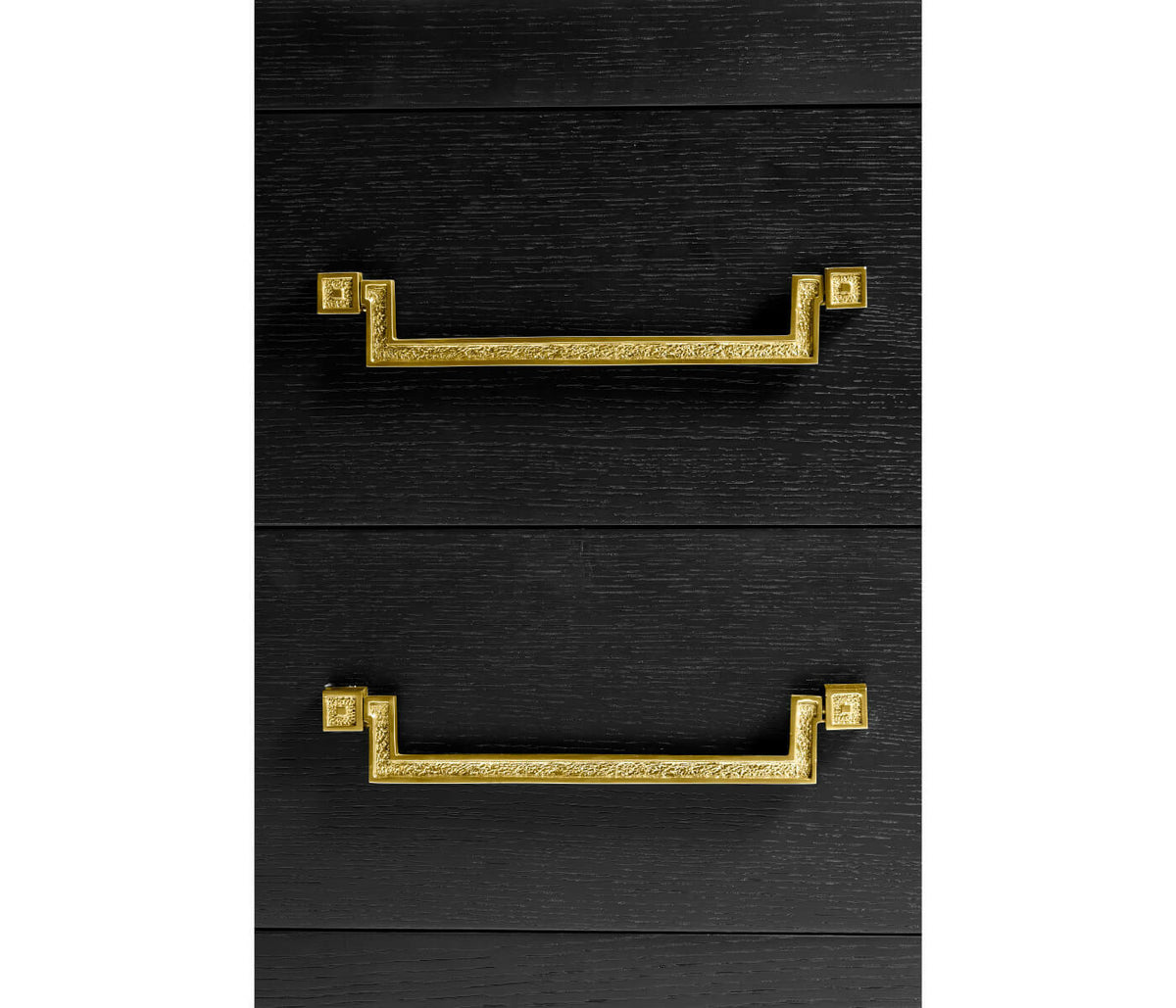 Jonathan Charles Ebonised Oak Bedside Cabinet.