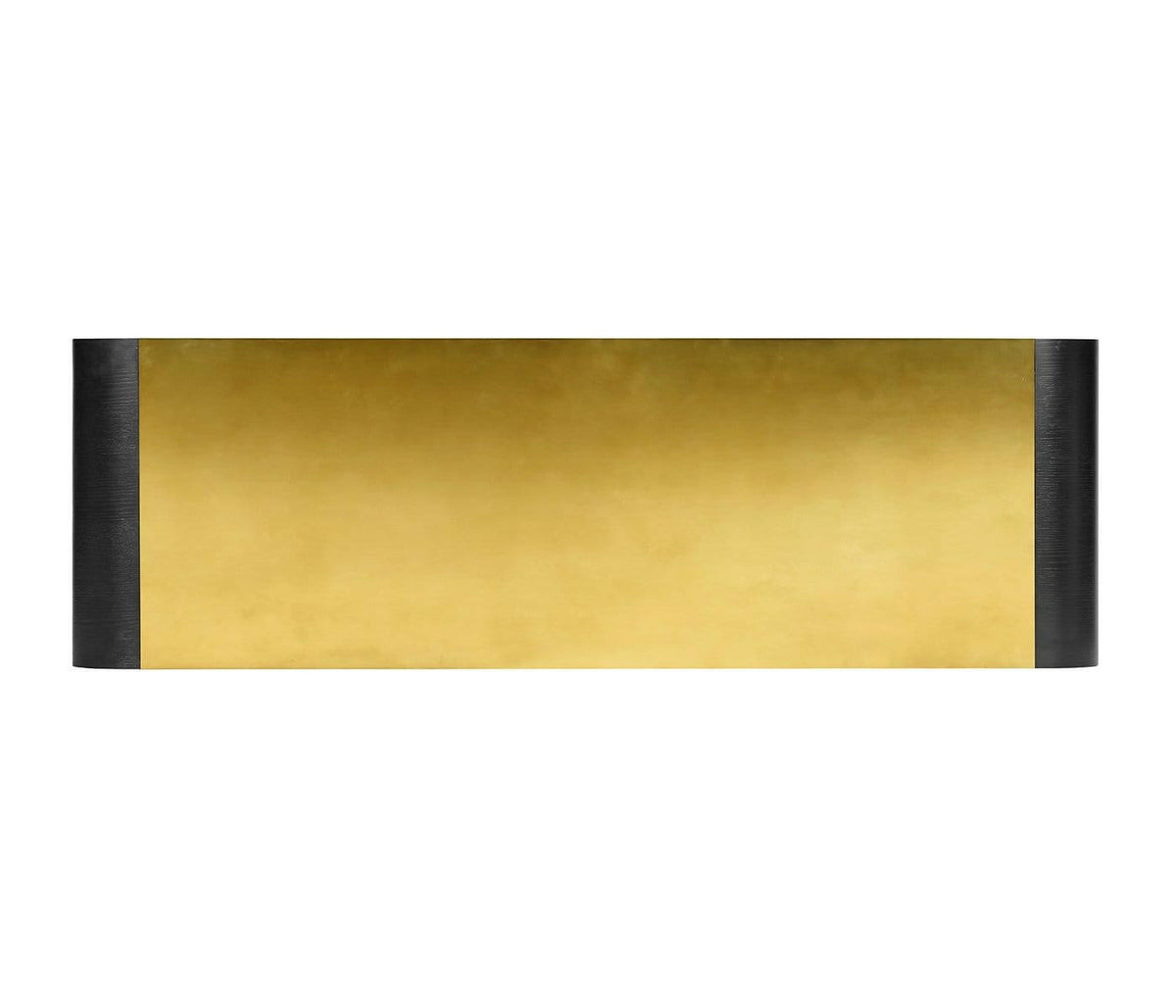 Jonathan Charles Ebonised Oak Curved Dresser with 6 Drawers.