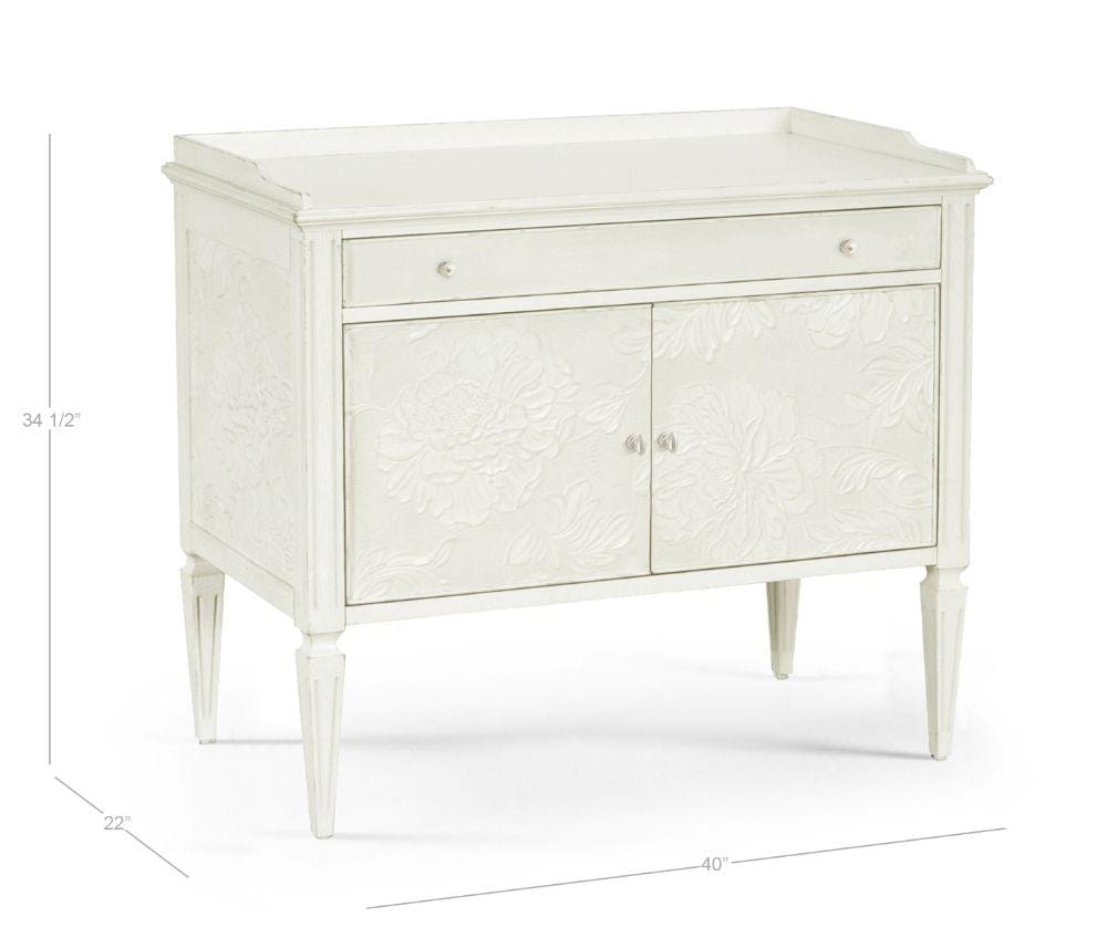 Jonathan Charles Floral Bedside Cabinet.