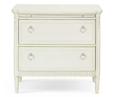 Jonathan Charles Sleeping Jonathan Charles Floral Motif Bedside Table with Drawers House of Isabella UK