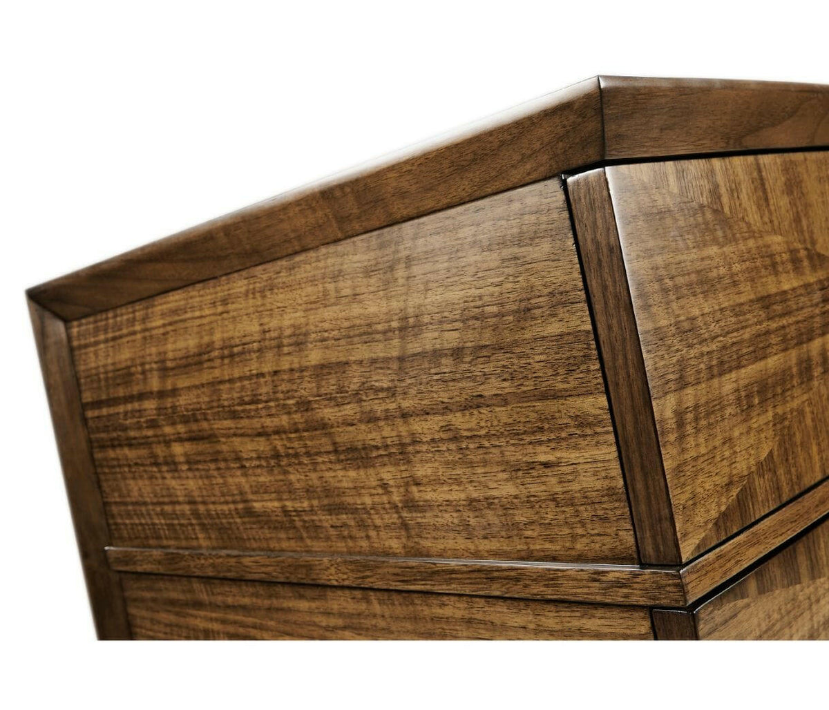 Jonathan Charles Garonne Walnut Tall Chest of Drawers.