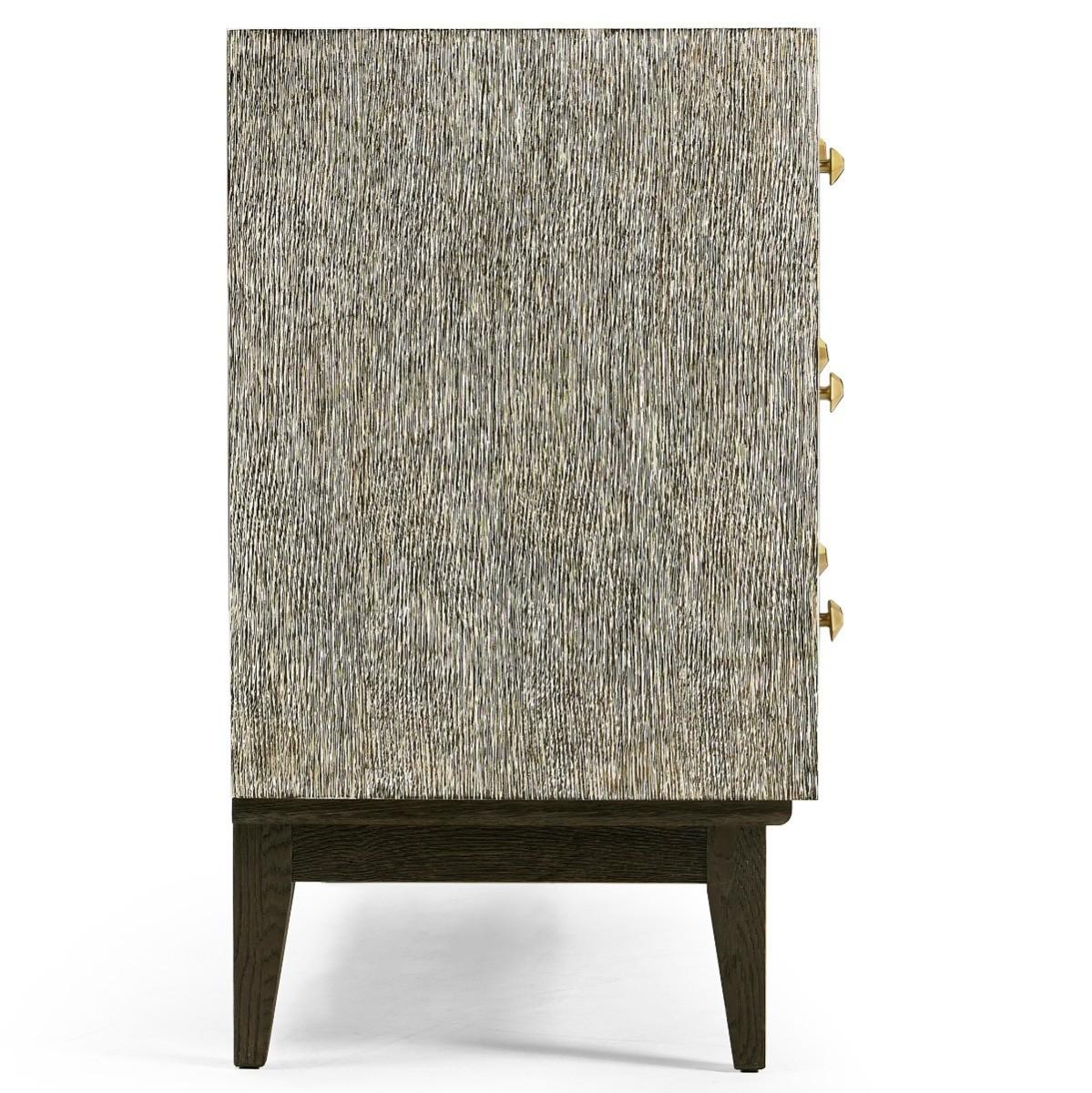 Jonathan Charles Geometric Chest of Drawers.