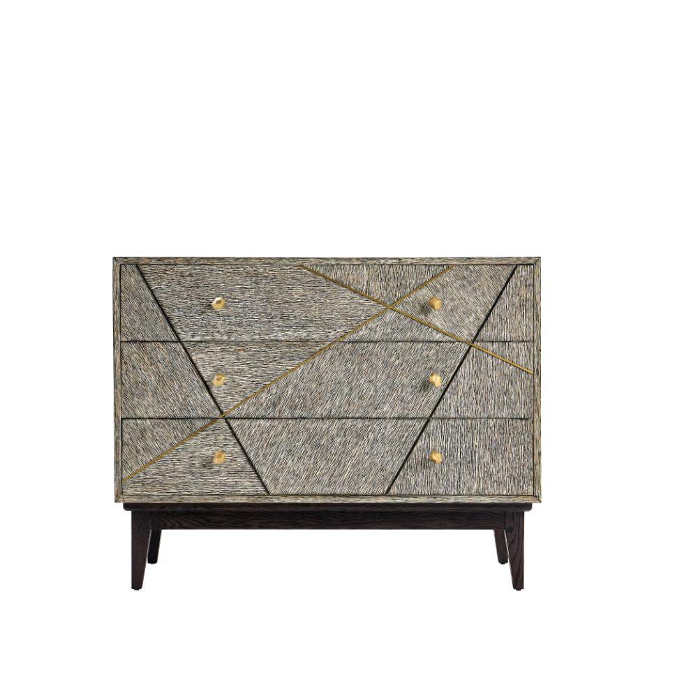 Jonathan Charles Geometric Chest of Drawers.