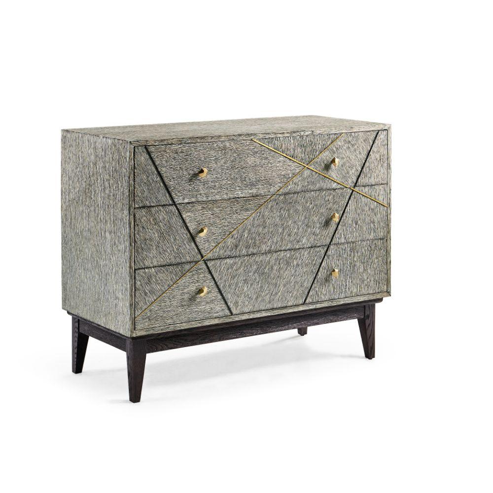 Jonathan Charles Geometric Chest of Drawers.
