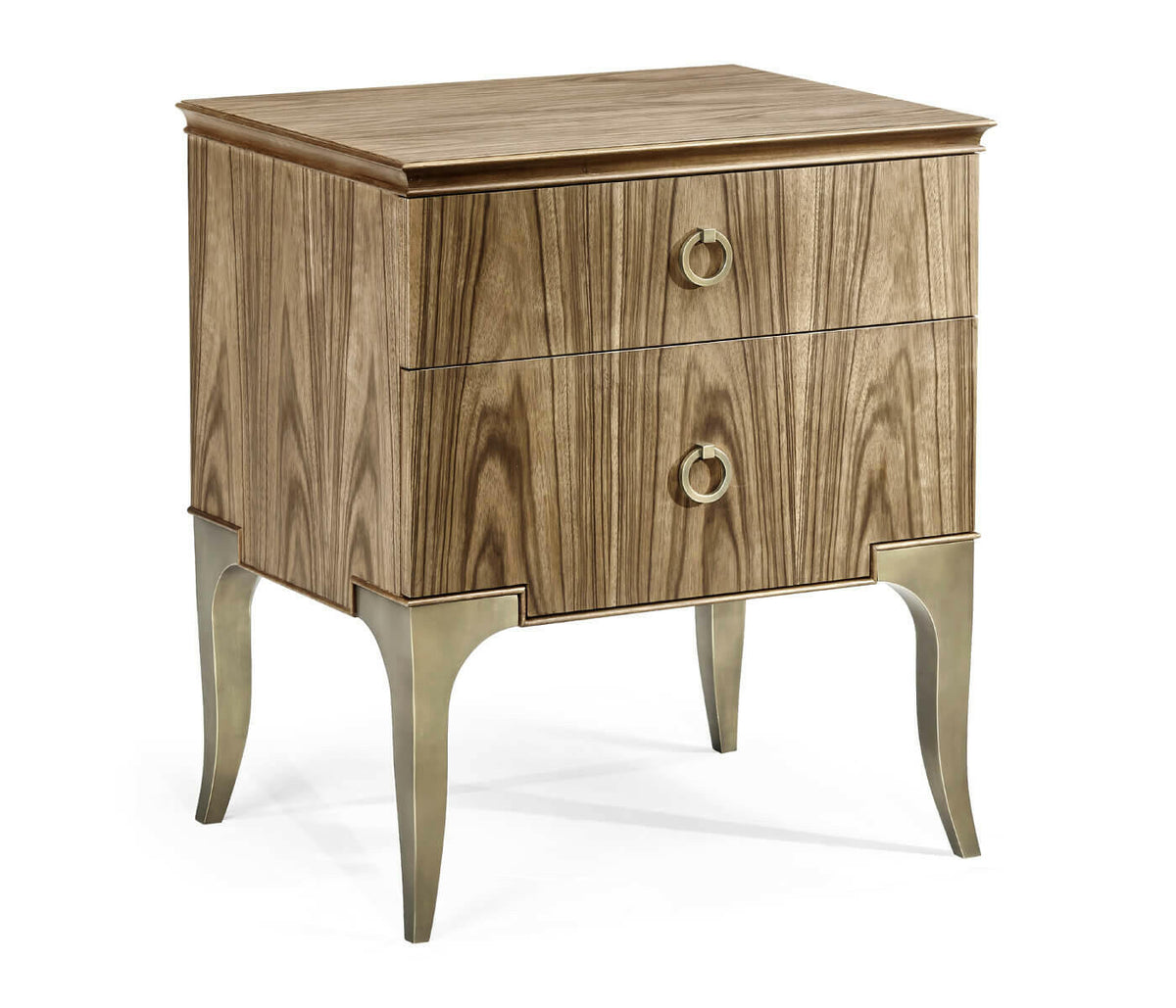 Jonathan Charles Golden Amber Bedside Table.
