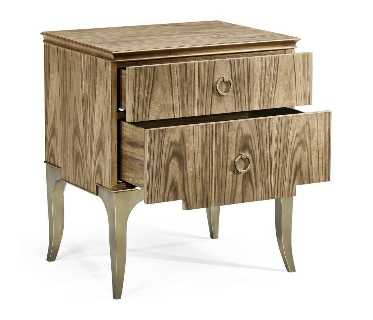 Jonathan Charles Golden Amber Bedside Table.