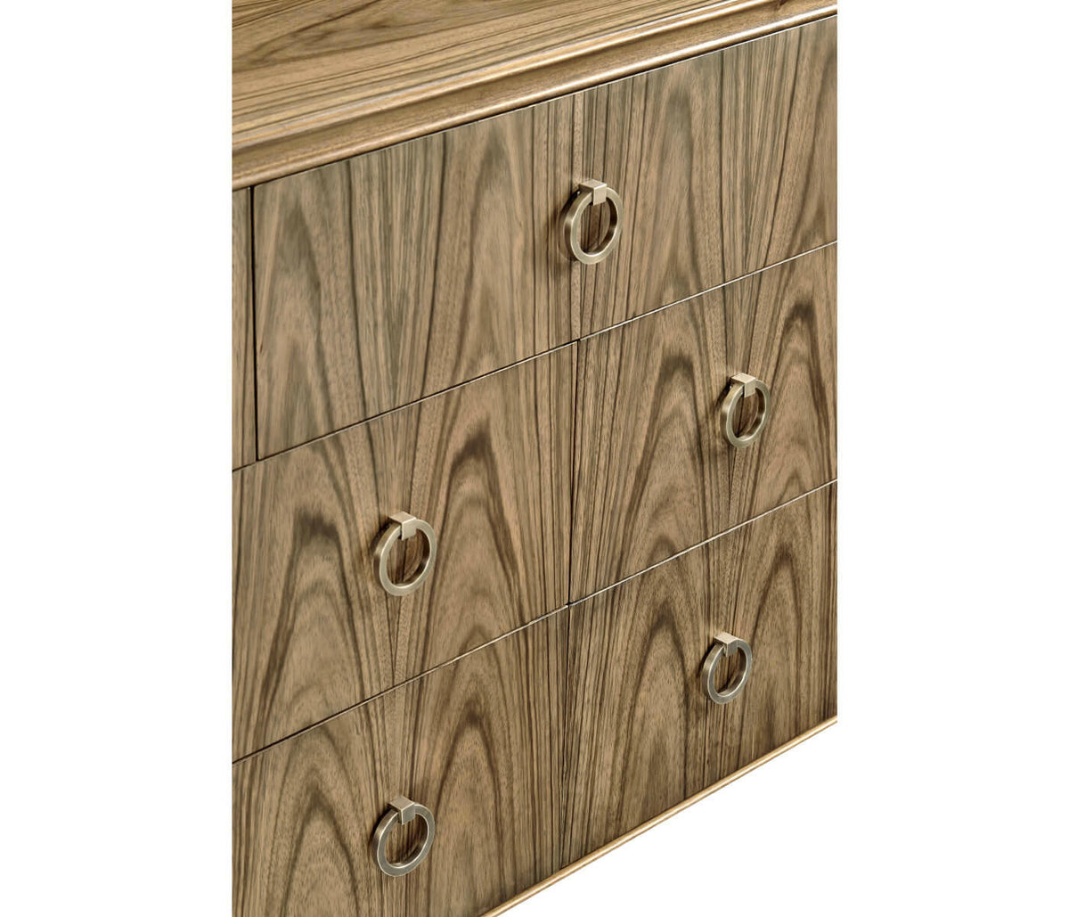 Jonathan Charles Golden Amber & Brass Dresser.