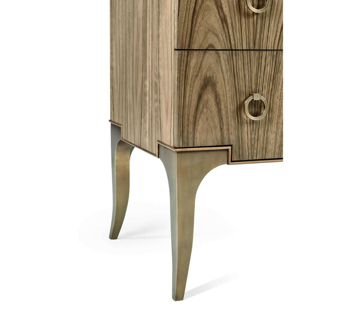 Jonathan Charles Golden Amber & Brass Dresser.