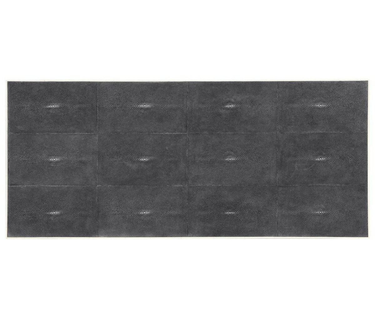 Jonathan Charles Large Chest of Drawers 1930s in Anthracite Shagreen - Silver.