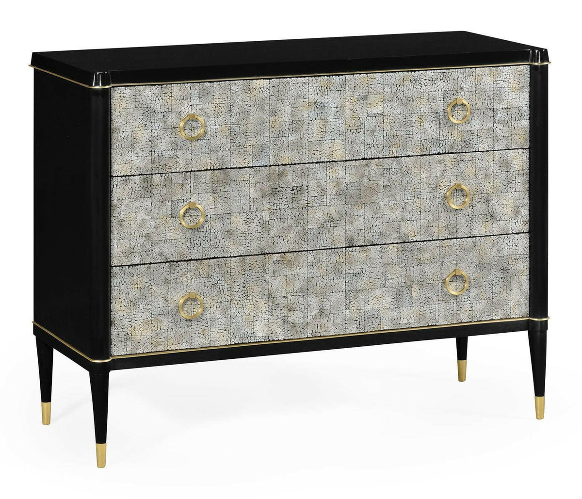 Jonathan Charles Large Chest of Drawers in Light Grey Eggshell.