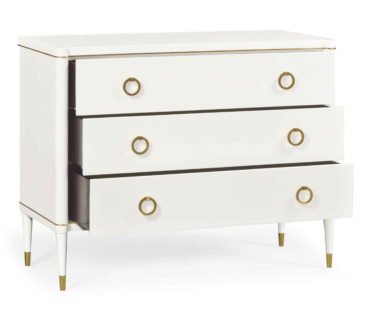Jonathan Charles Large Chest of Drawers Painted Ivory.