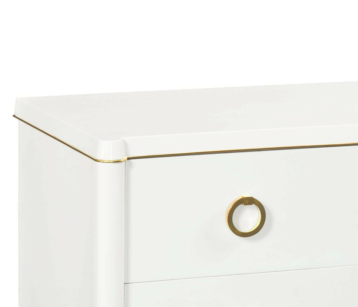 Jonathan Charles Large Chest of Drawers Painted Ivory.