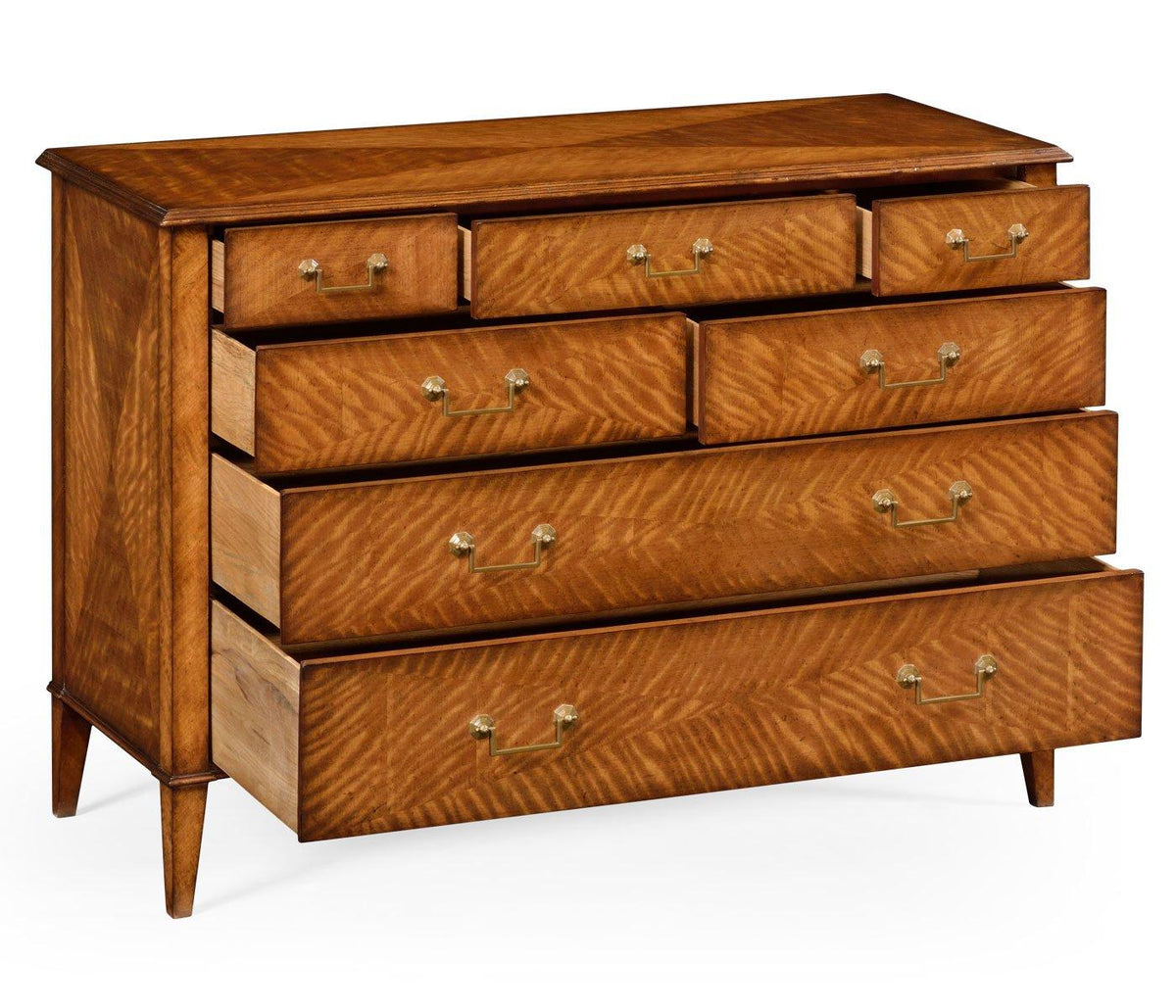 Jonathan Charles Large Chest of Drawers Satinwood.