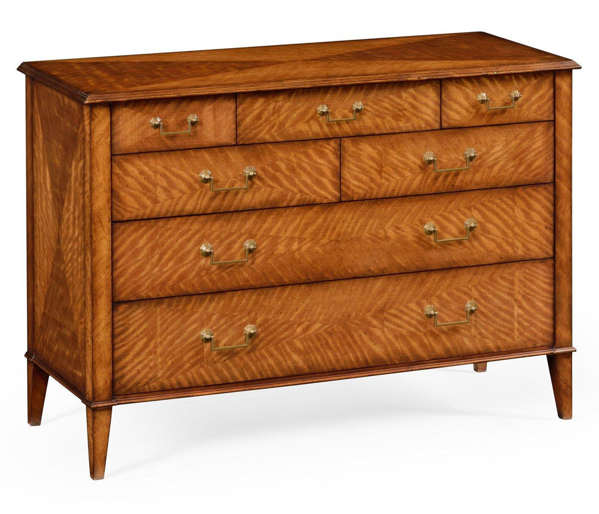 Jonathan Charles Large Chest of Drawers Satinwood.