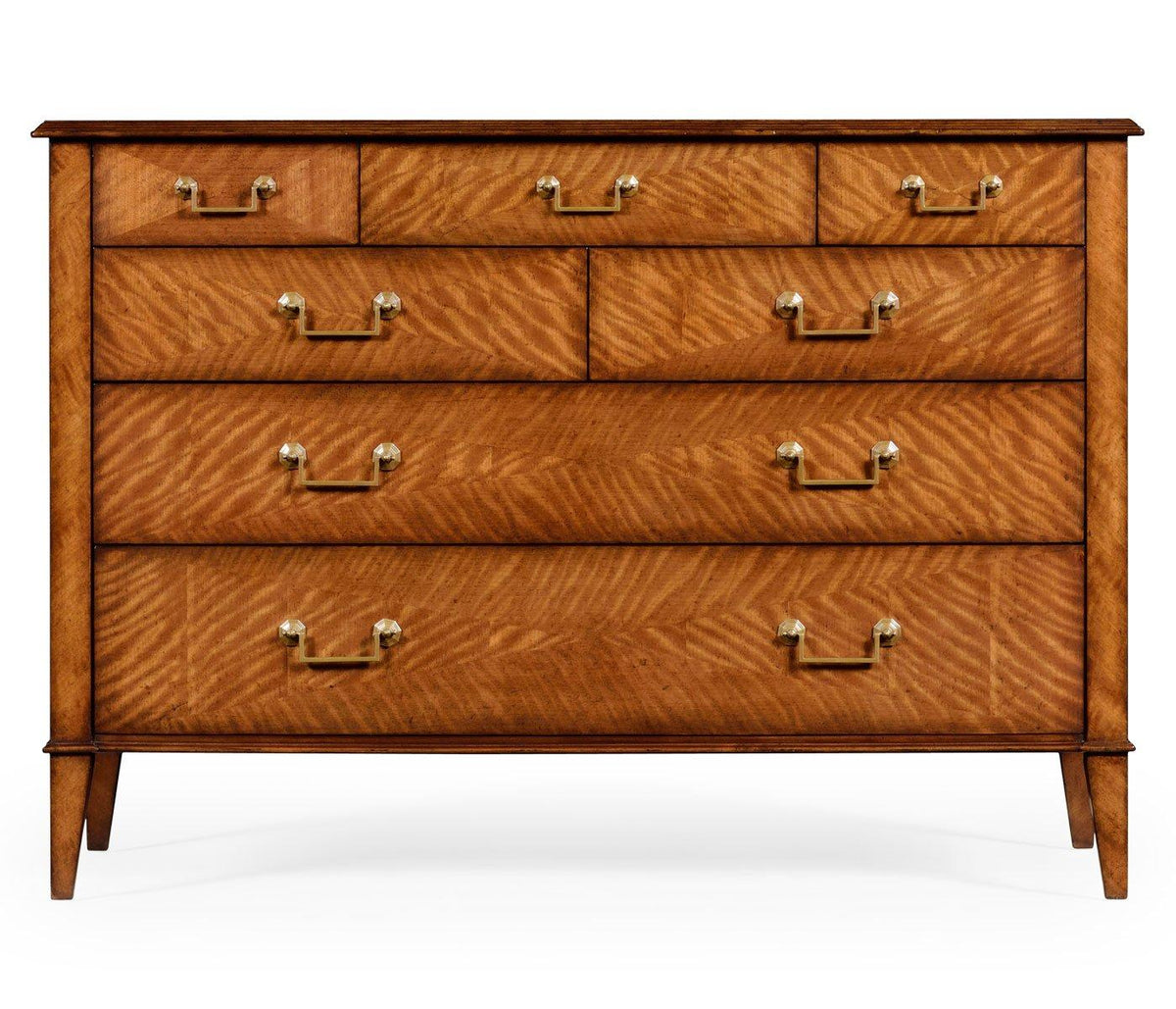 Jonathan Charles Large Chest of Drawers Satinwood.
