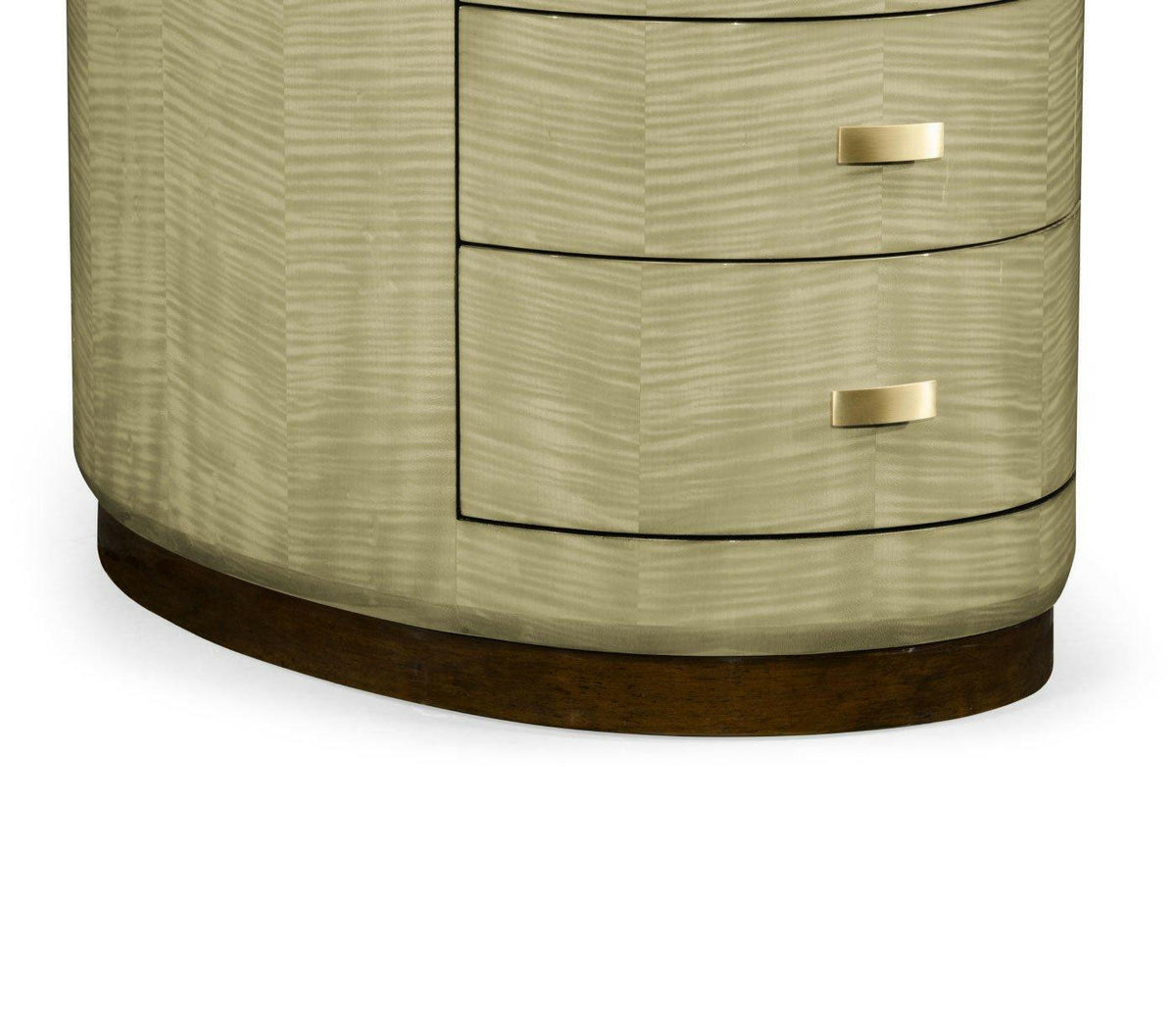 Jonathan Charles Oval Chest of Drawers Art Deco.