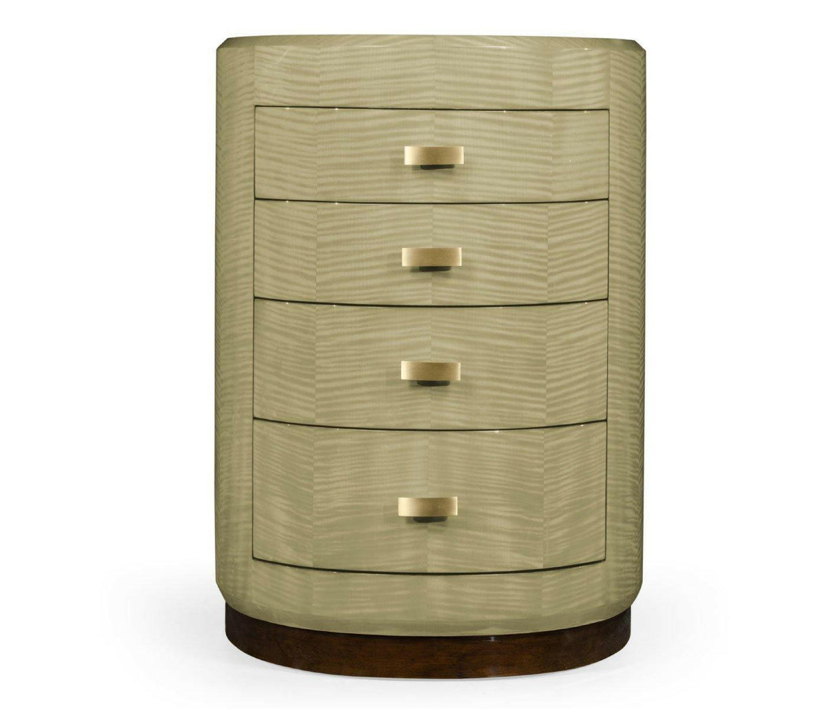 Jonathan Charles Oval Chest of Drawers Art Deco.